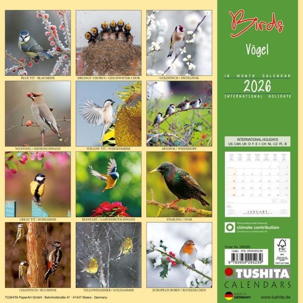Birds Calender 2026 9783959295239 фото