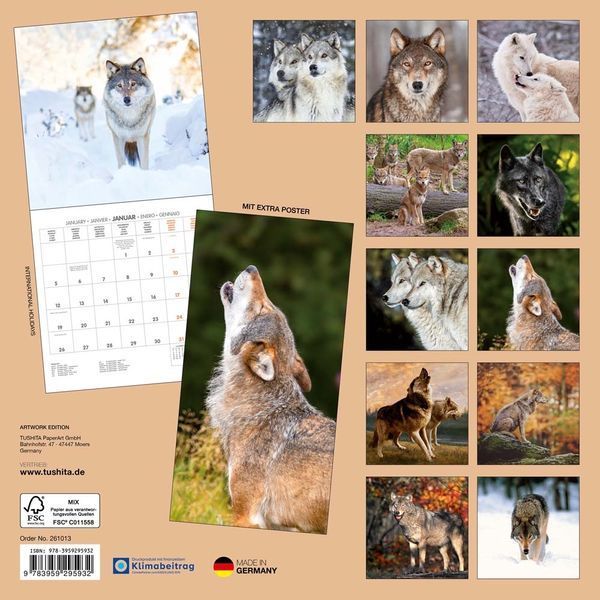 W&ouml;lfe Kalender 2026 9783959295932 фото