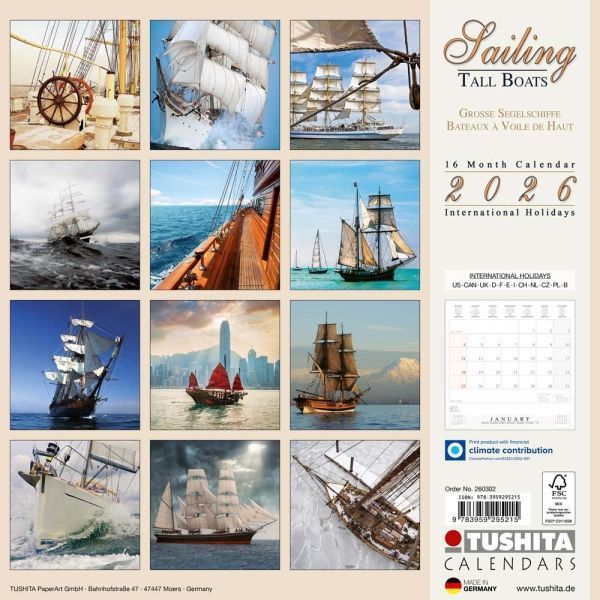 Sailing Tall Boats Calender 2026 9783959295215 фото
