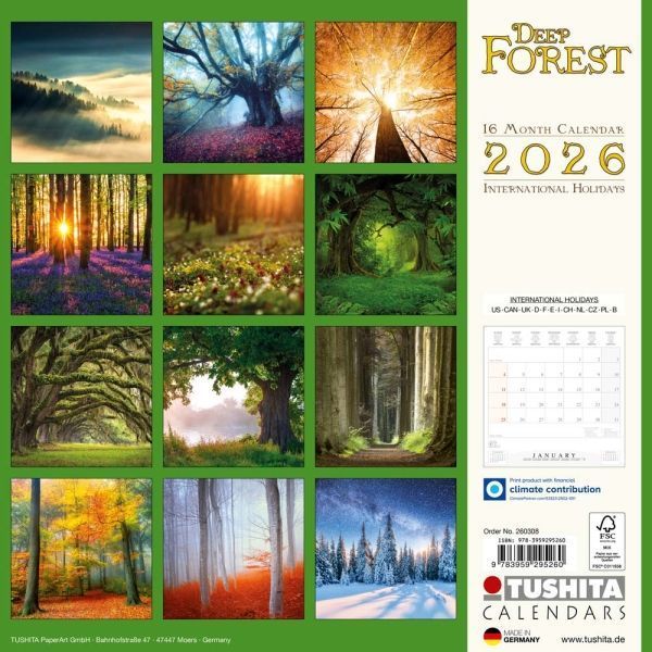 Deep Forest Calender 2026 9783959295260 фото